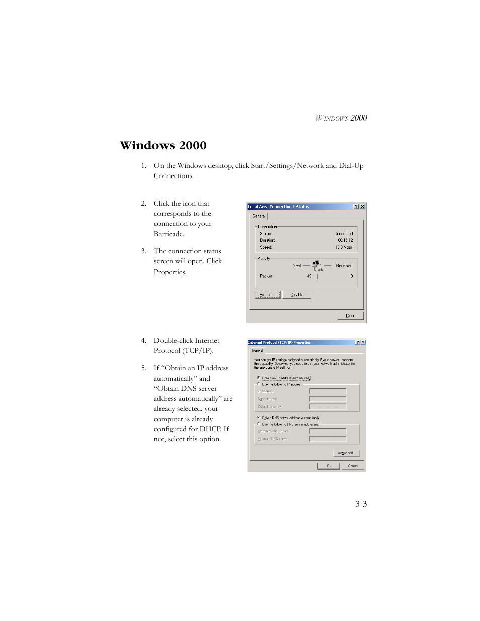 Windows 2000, Windows 2000 -3 | SMC Networks SMC7908VoWBRA User Manual | Page 27 / 137