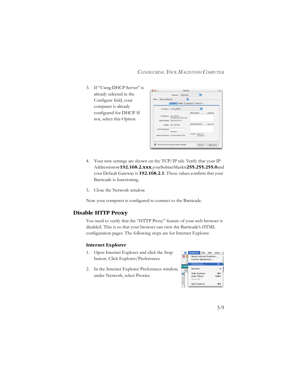 Disable http proxy, Disable http proxy -9 | SMC Networks SMC7908VoWBRA User Manual | Page 33 / 137