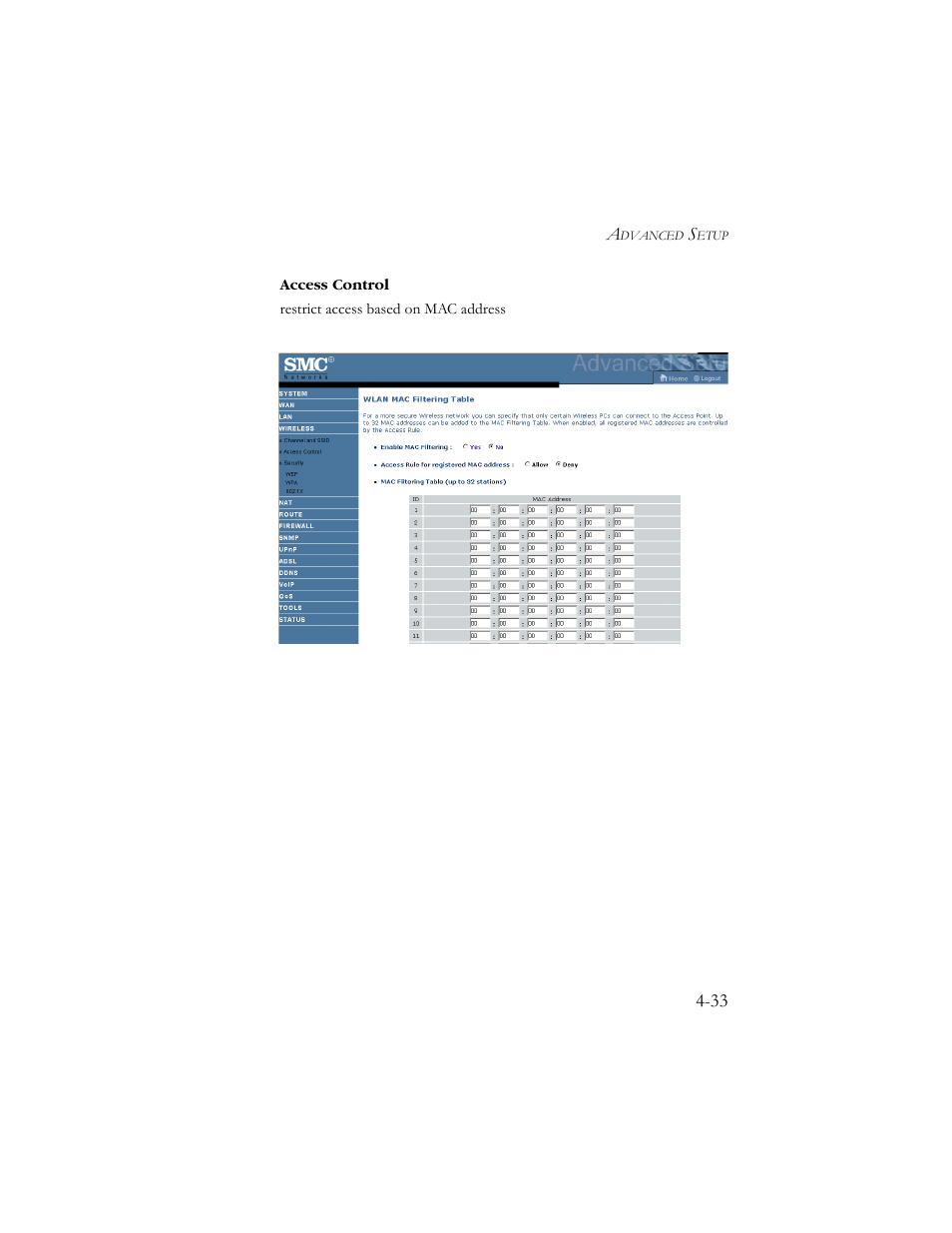 SMC Networks SMC7908VoWBRA User Manual | Page 67 / 137