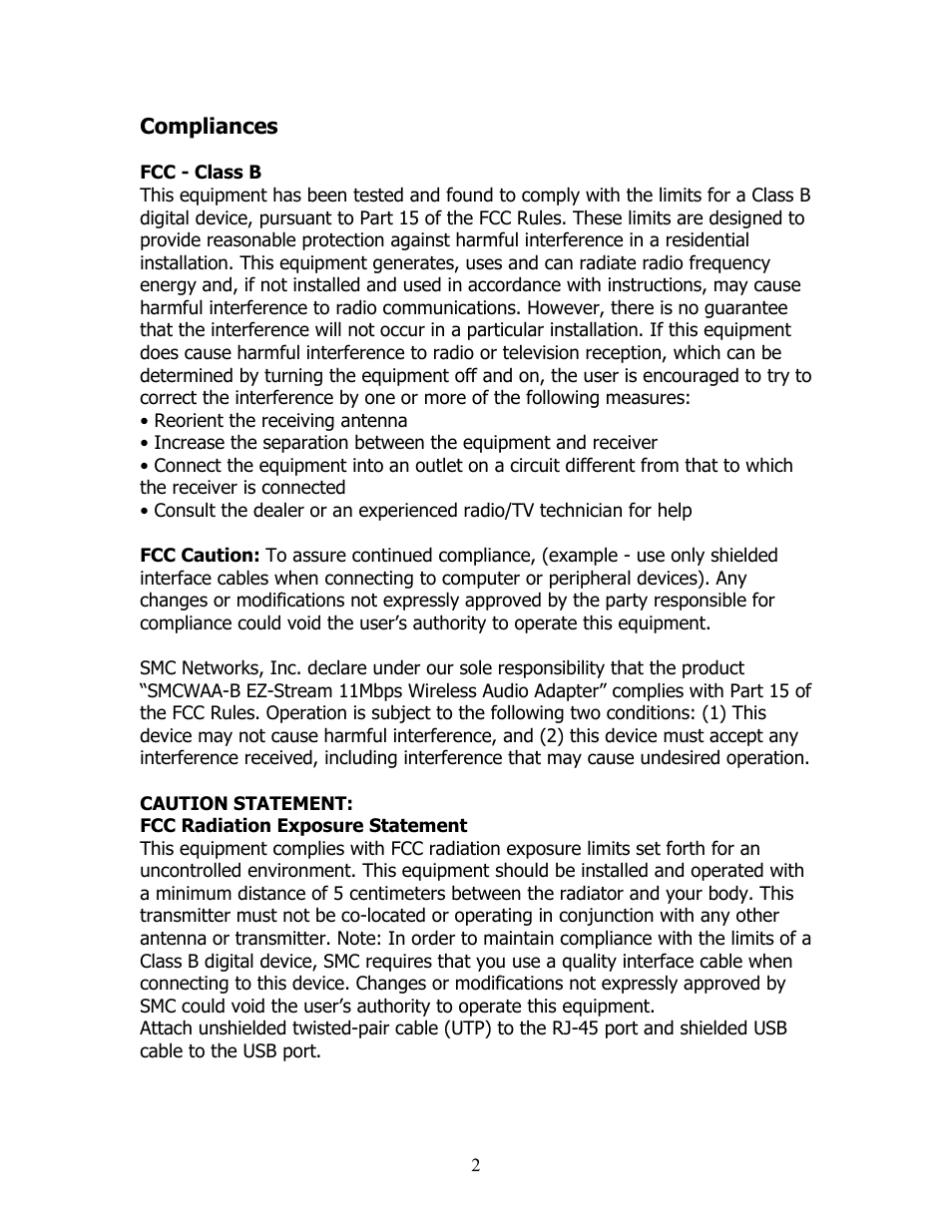 SMC Networks SMCWAA-B User Manual | Page 3 / 51