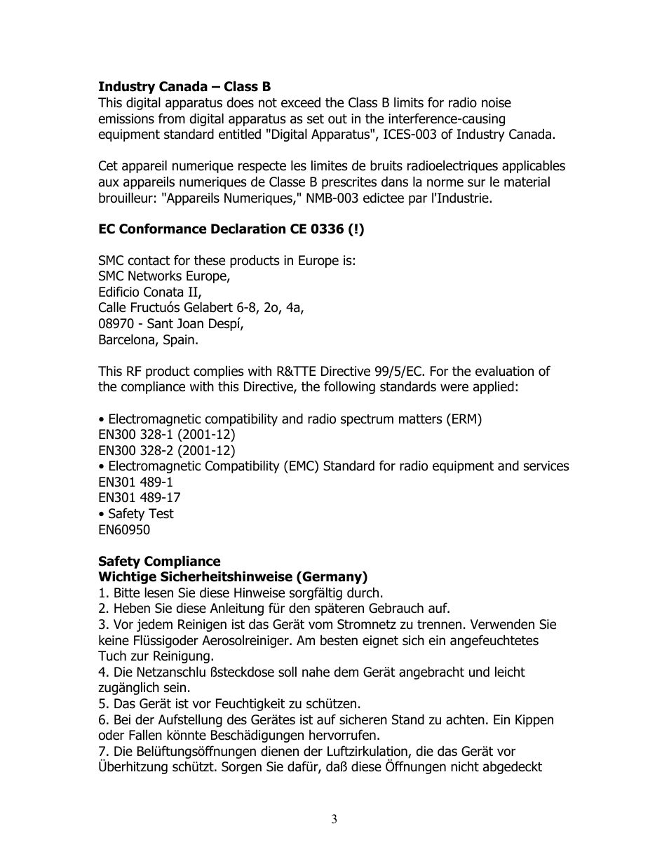 SMC Networks SMCWAA-B User Manual | Page 4 / 51