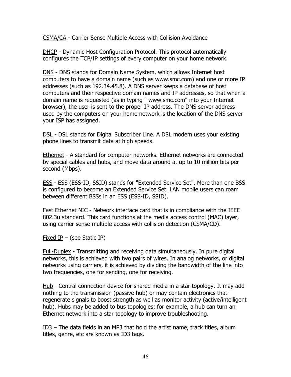 SMC Networks SMCWAA-B User Manual | Page 47 / 51