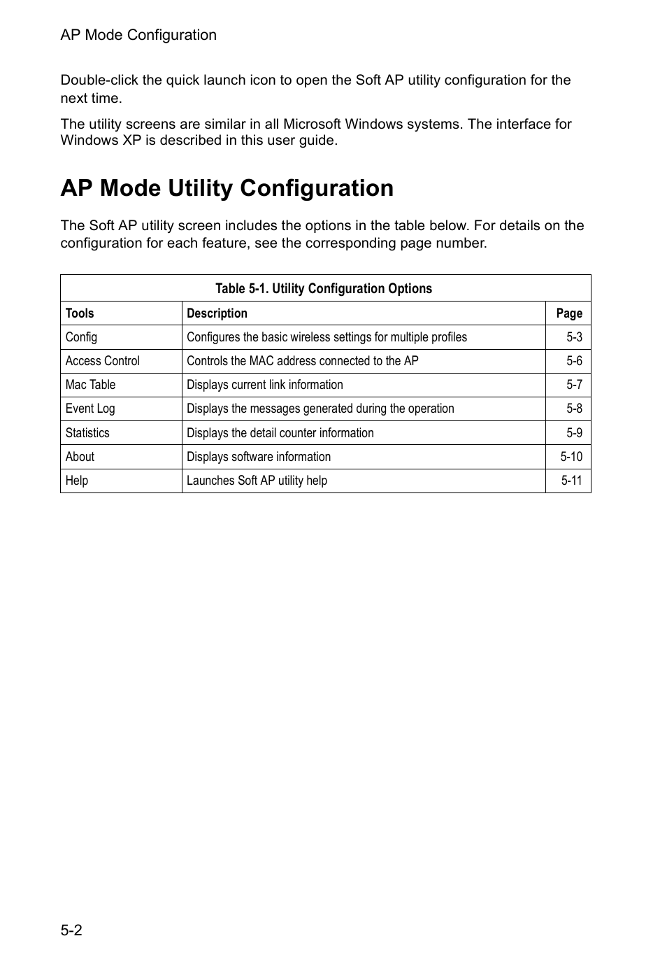 Ap mode utility configuration | SMC Networks SMCWUSBS-N User Manual | Page 46 / 64