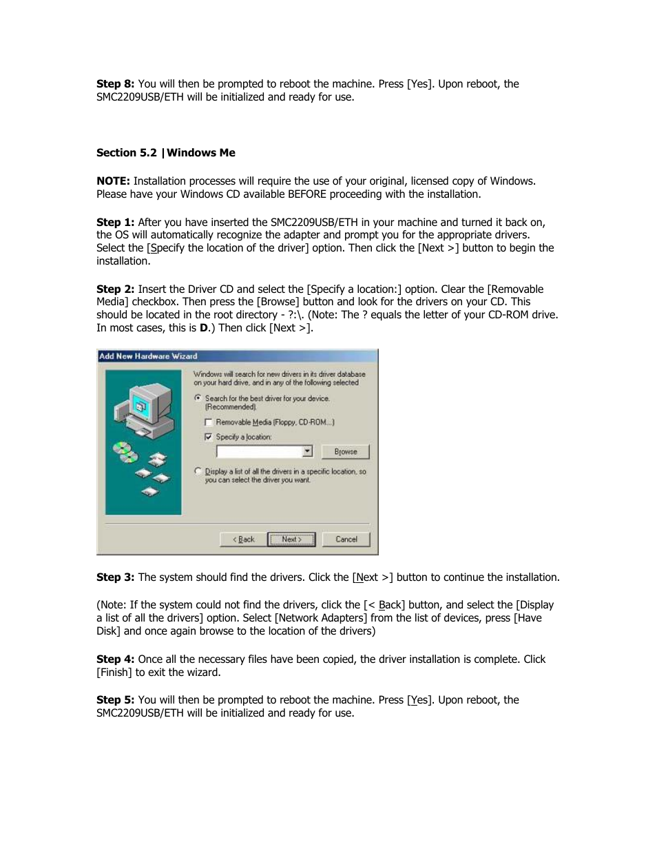 SMC Networks EZ Networking SMC2209USB/ETH User Manual | Page 8 / 17