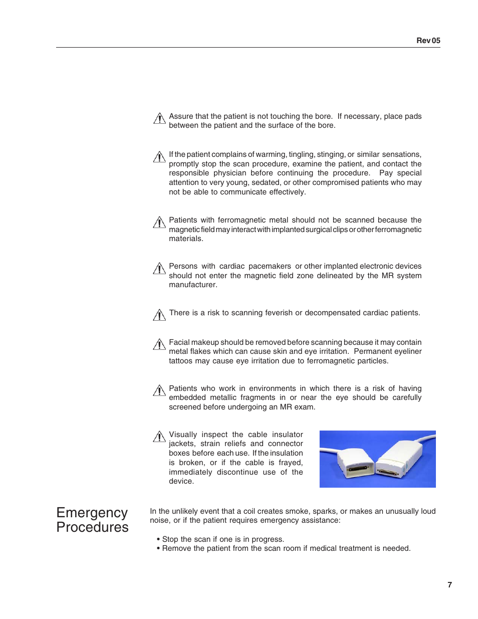 Emergency procedures | SMC Networks Invivo HNC-63-INT User Manual | Page 7 / 27