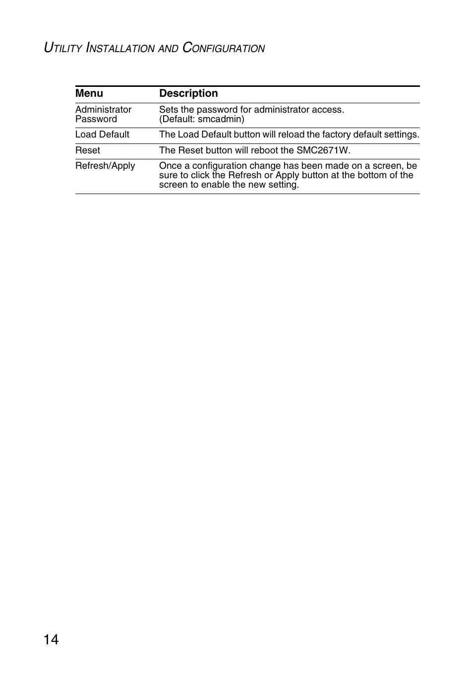 SMC Networks 5MC2671W User Manual | Page 26 / 76