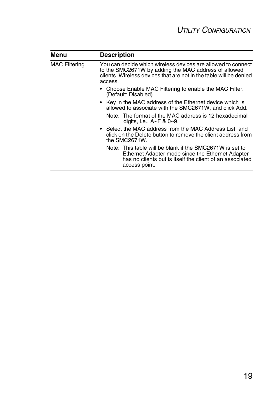 SMC Networks 5MC2671W User Manual | Page 31 / 76