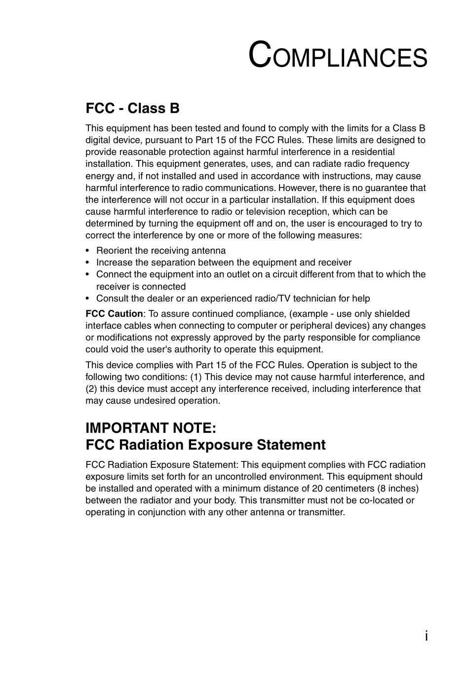 Ompliances | SMC Networks 5MC2671W User Manual | Page 5 / 76