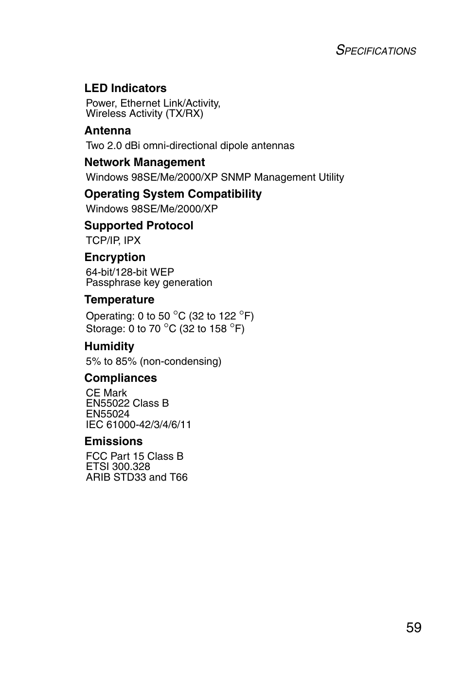 SMC Networks 5MC2671W User Manual | Page 71 / 76