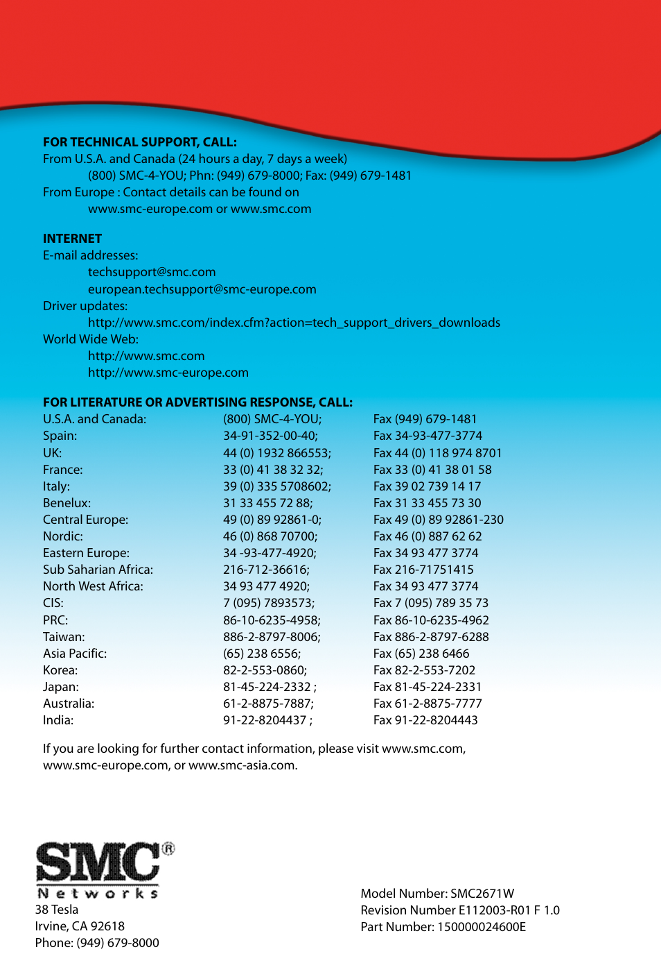 SMC Networks 5MC2671W User Manual | Page 76 / 76