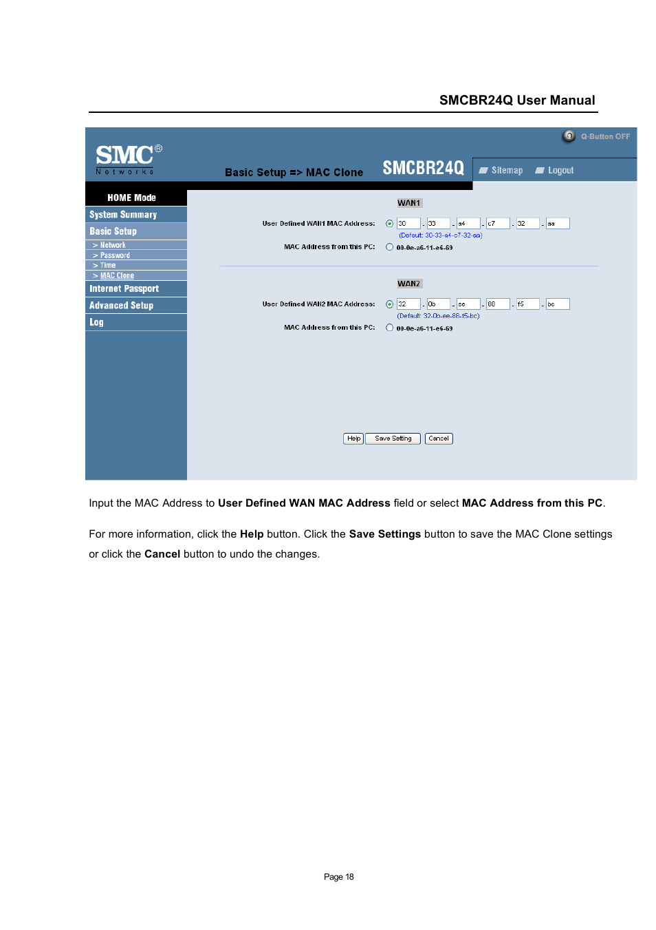 SMC Networks SMC Barricade SMCBR24Q User Manual | Page 18 / 94