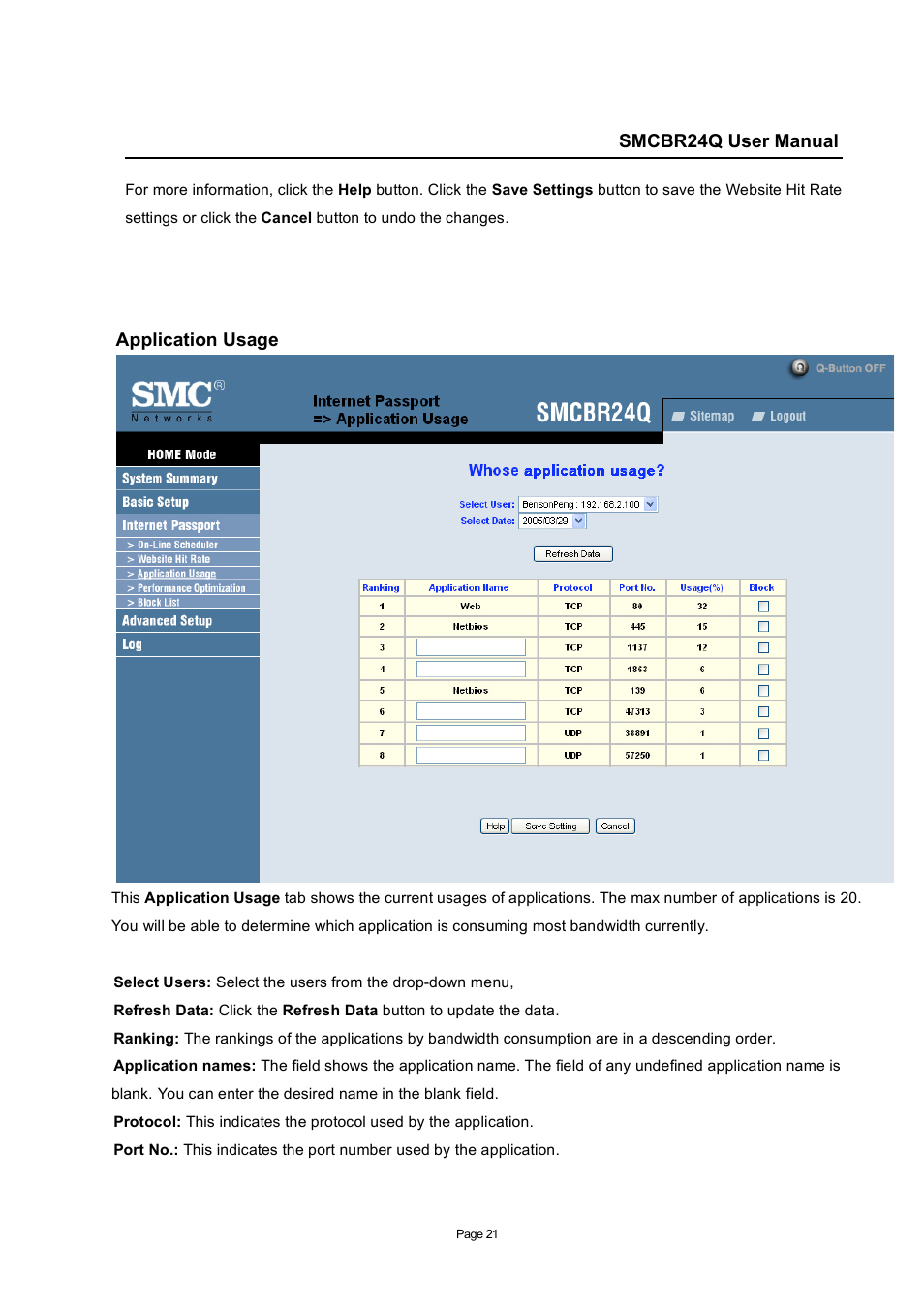 SMC Networks SMC Barricade SMCBR24Q User Manual | Page 21 / 94