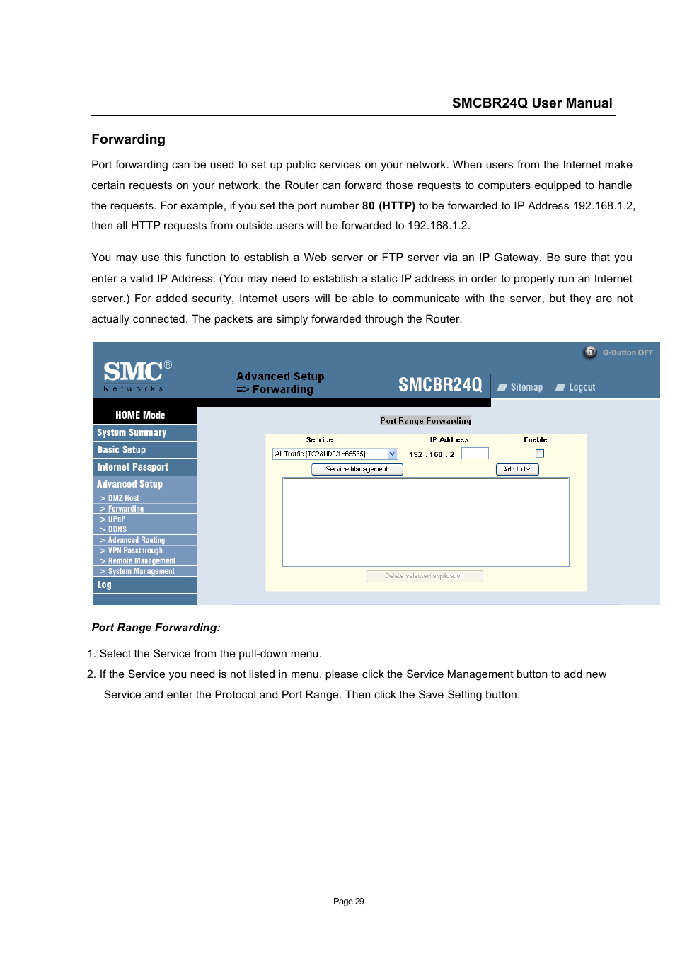 SMC Networks SMC Barricade SMCBR24Q User Manual | Page 29 / 94