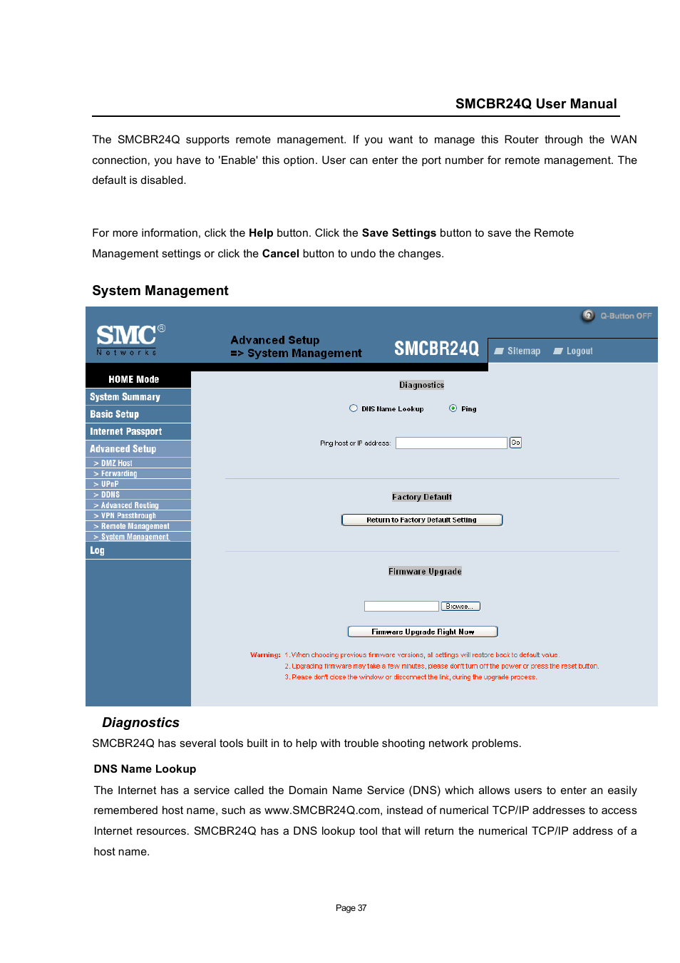 SMC Networks SMC Barricade SMCBR24Q User Manual | Page 37 / 94