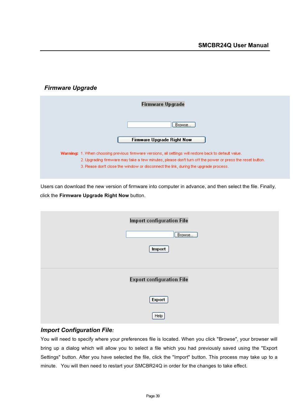 SMC Networks SMC Barricade SMCBR24Q User Manual | Page 39 / 94