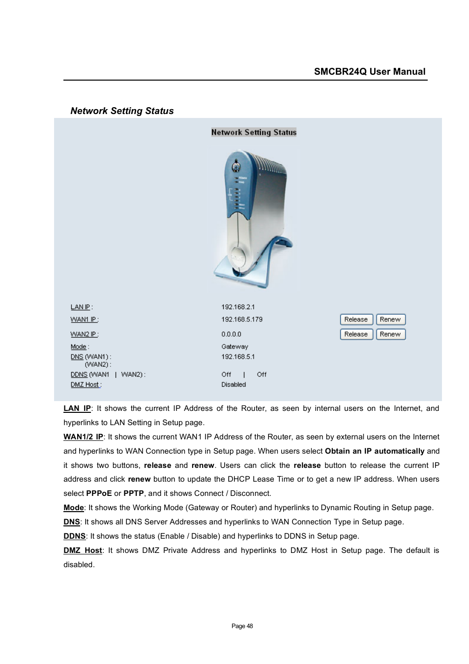 SMC Networks SMC Barricade SMCBR24Q User Manual | Page 48 / 94