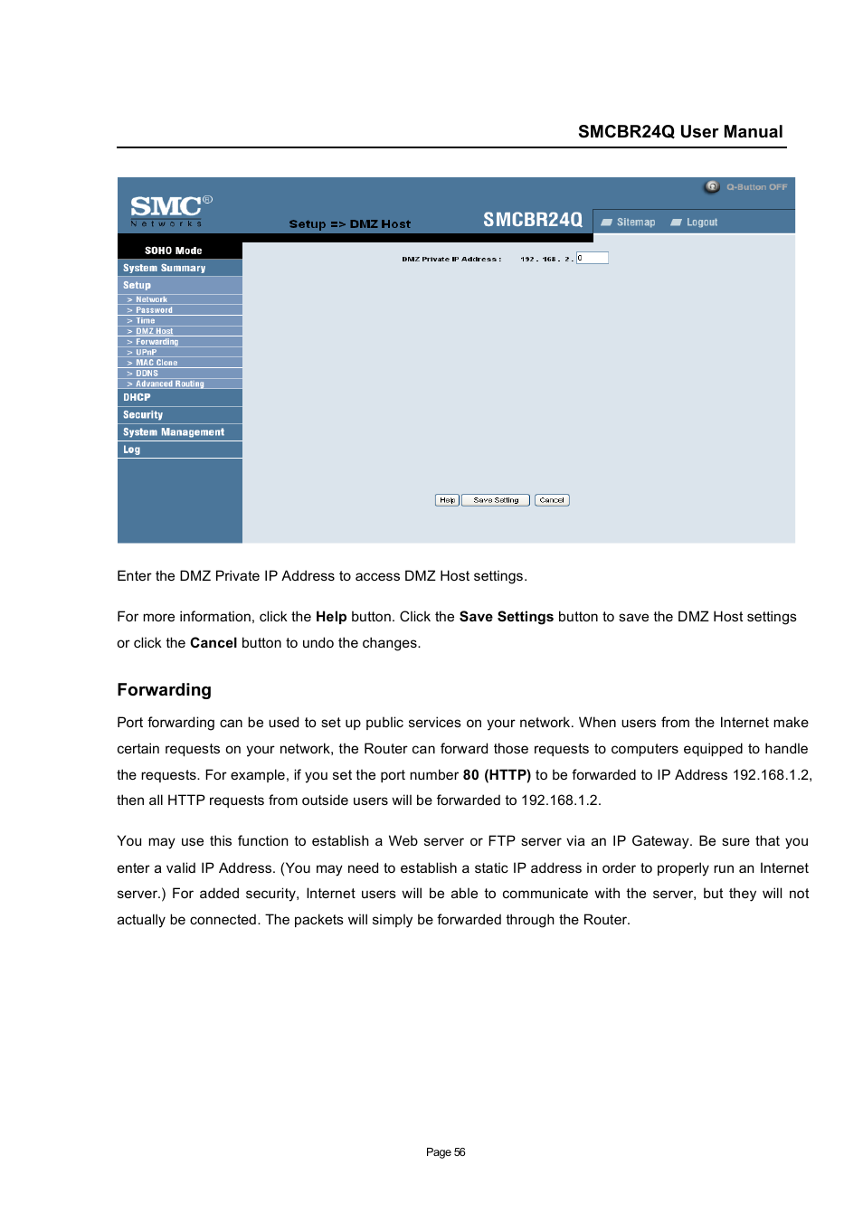 SMC Networks SMC Barricade SMCBR24Q User Manual | Page 56 / 94