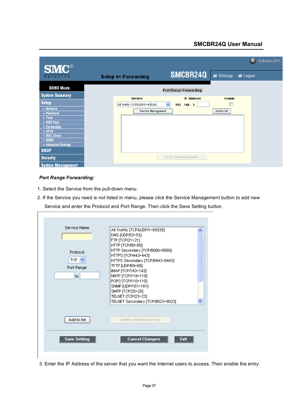 SMC Networks SMC Barricade SMCBR24Q User Manual | Page 57 / 94