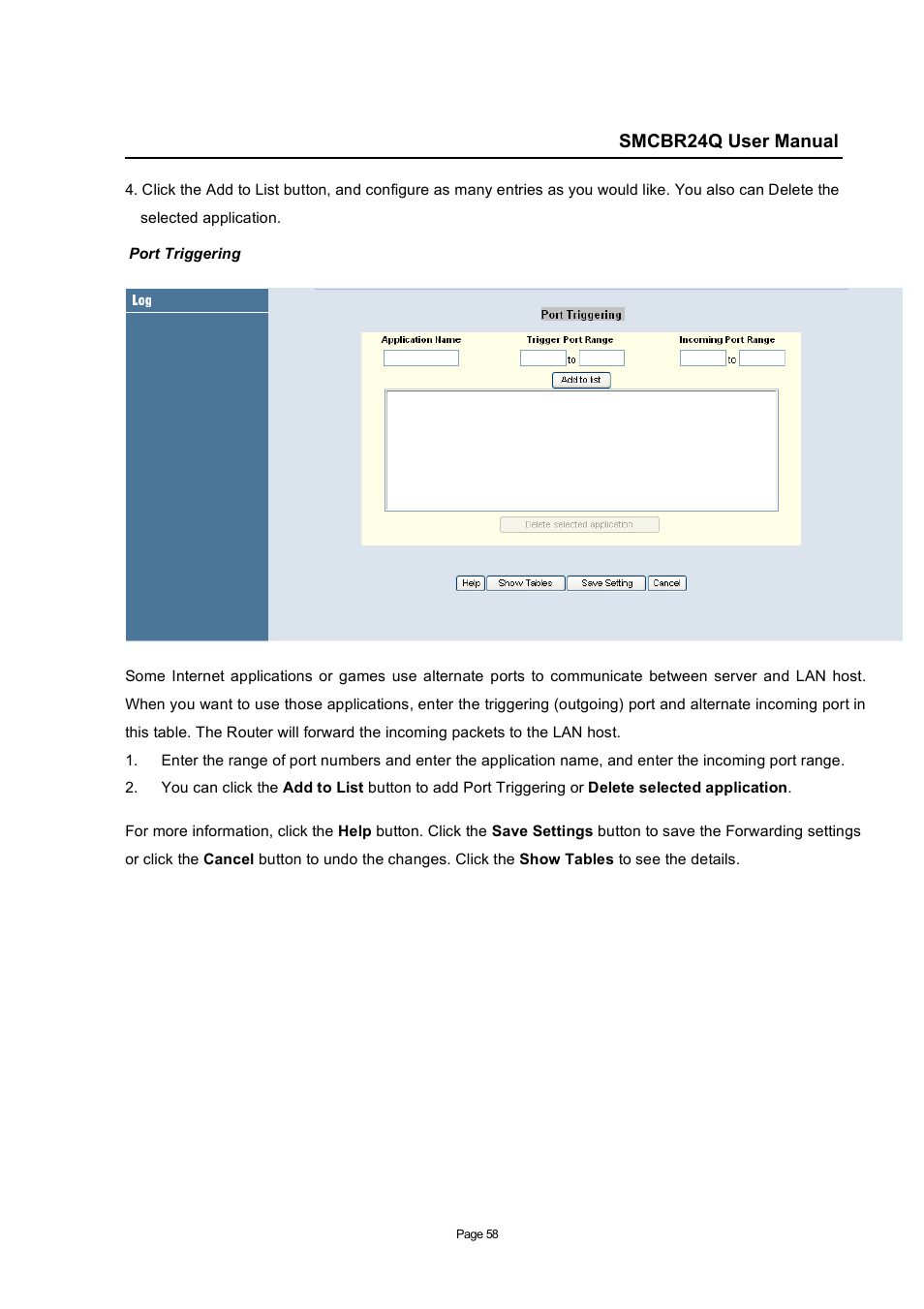 SMC Networks SMC Barricade SMCBR24Q User Manual | Page 58 / 94