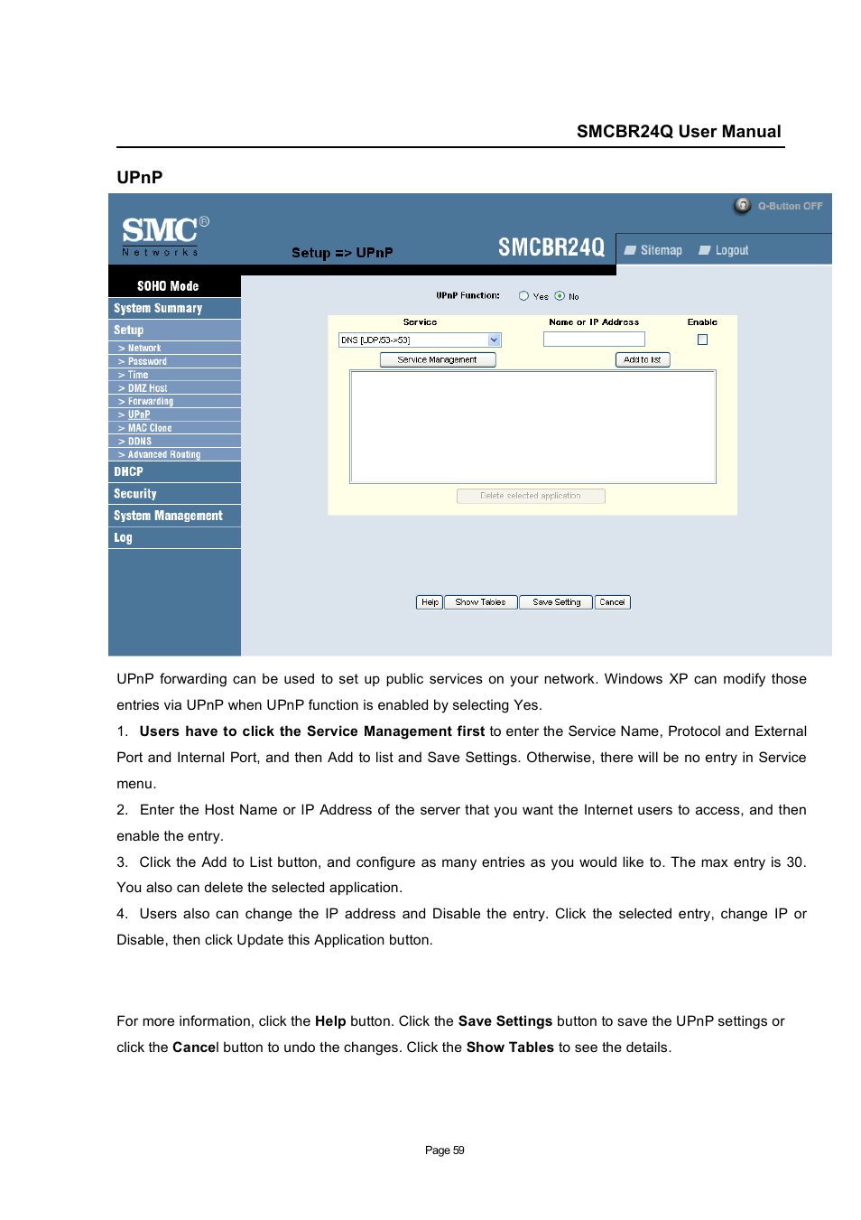 SMC Networks SMC Barricade SMCBR24Q User Manual | Page 59 / 94