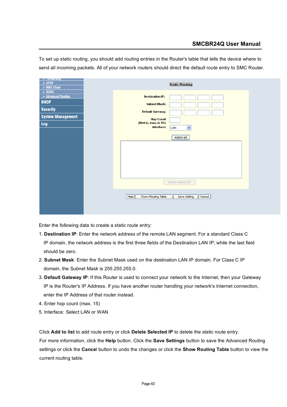 SMC Networks SMC Barricade SMCBR24Q User Manual | Page 63 / 94