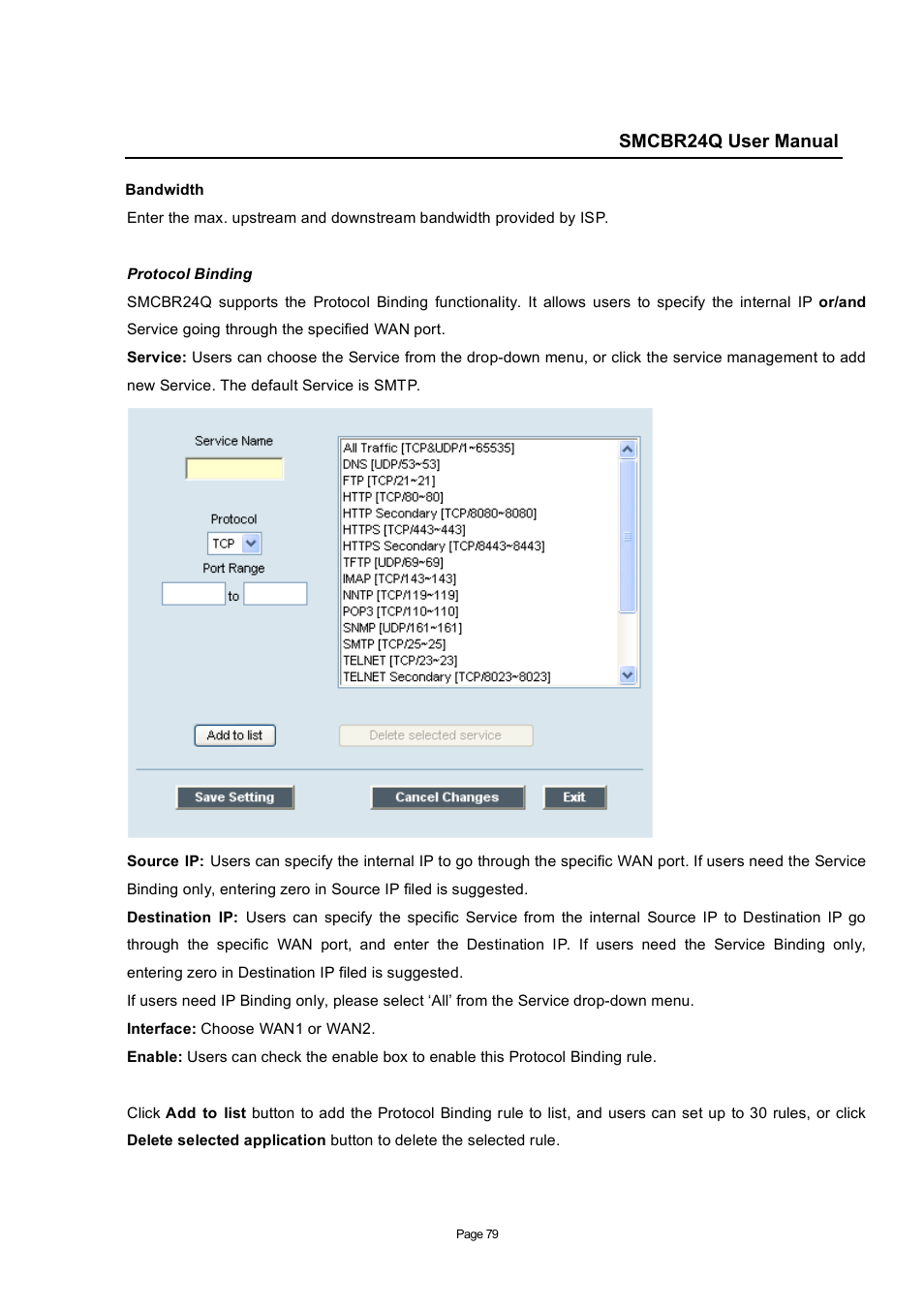 SMC Networks SMC Barricade SMCBR24Q User Manual | Page 79 / 94