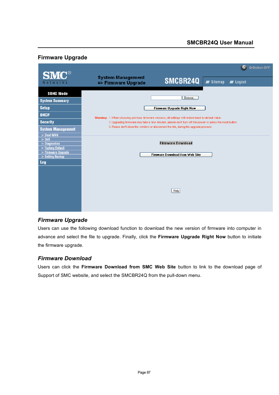 SMC Networks SMC Barricade SMCBR24Q User Manual | Page 87 / 94