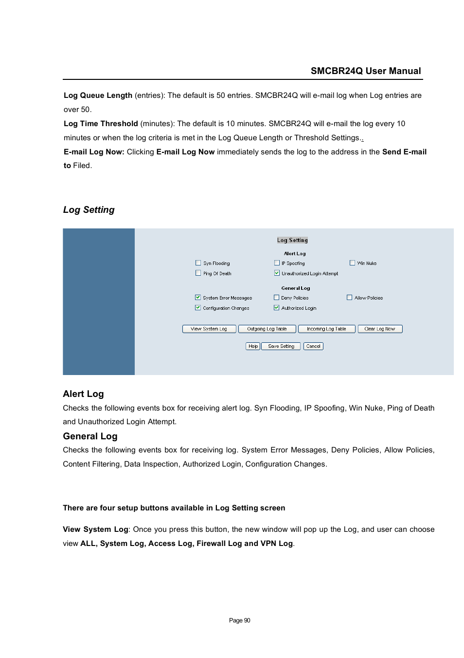 SMC Networks SMC Barricade SMCBR24Q User Manual | Page 90 / 94