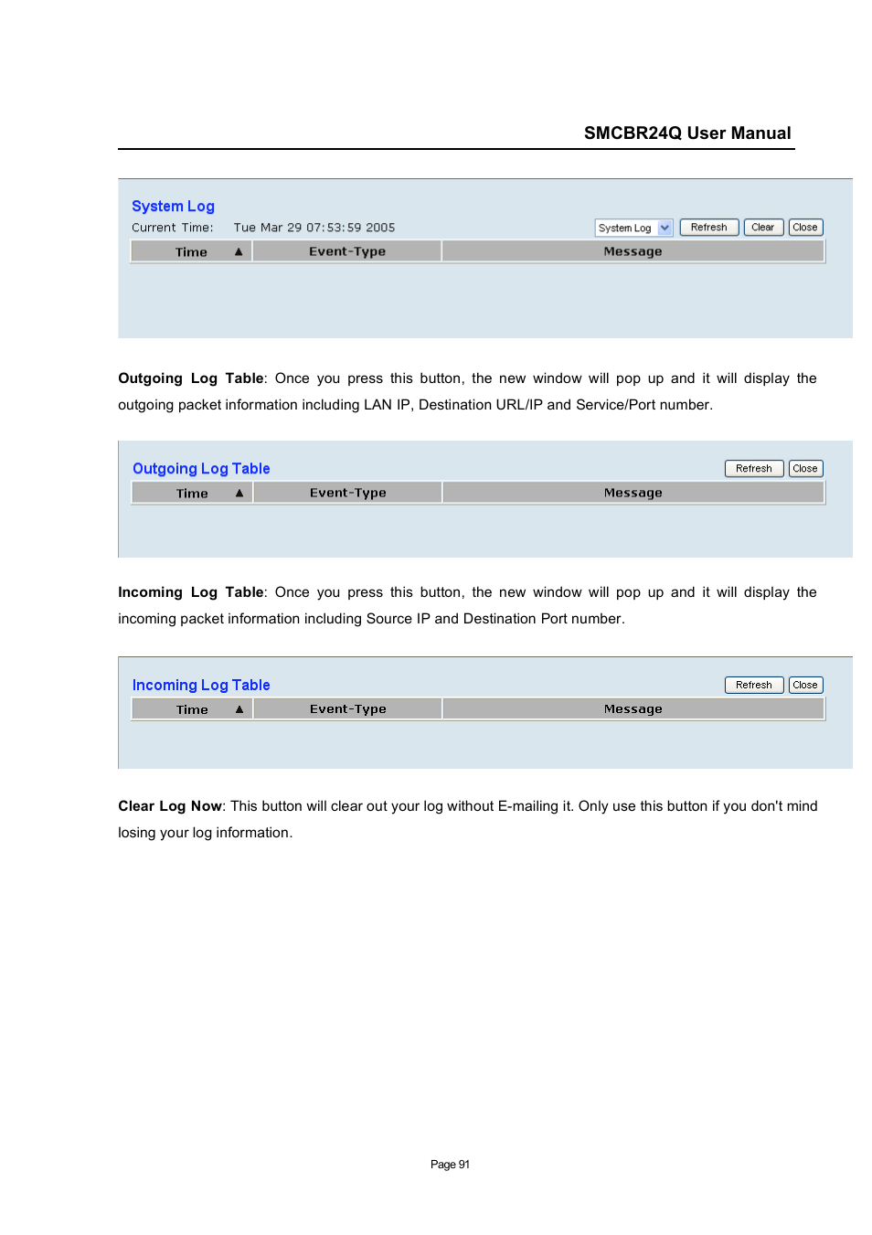 SMC Networks SMC Barricade SMCBR24Q User Manual | Page 91 / 94