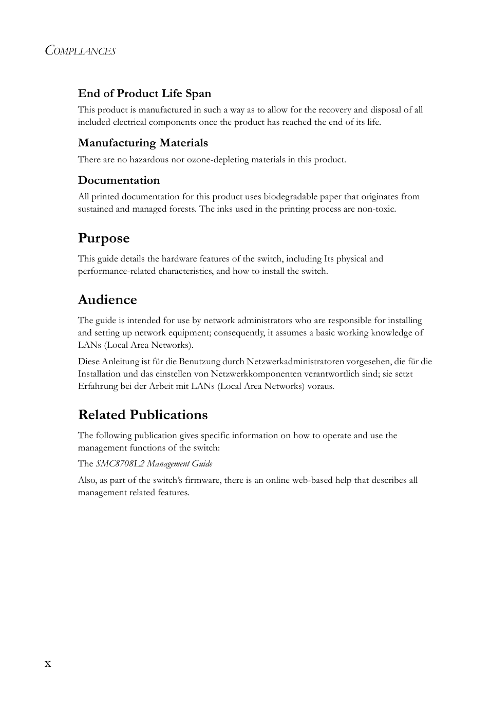 Purpose, Audience, Related publications | SMC Networks 10G User Manual | Page 14 / 80