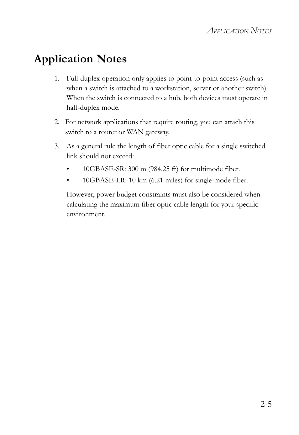 Application notes, Application notes -5 | SMC Networks 10G User Manual | Page 35 / 80