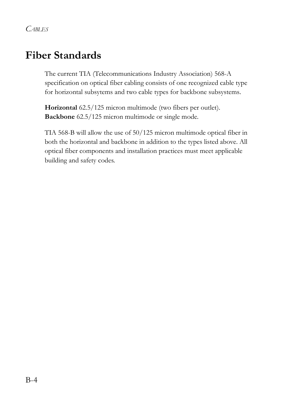 Fiber standards | SMC Networks 10G User Manual | Page 62 / 80