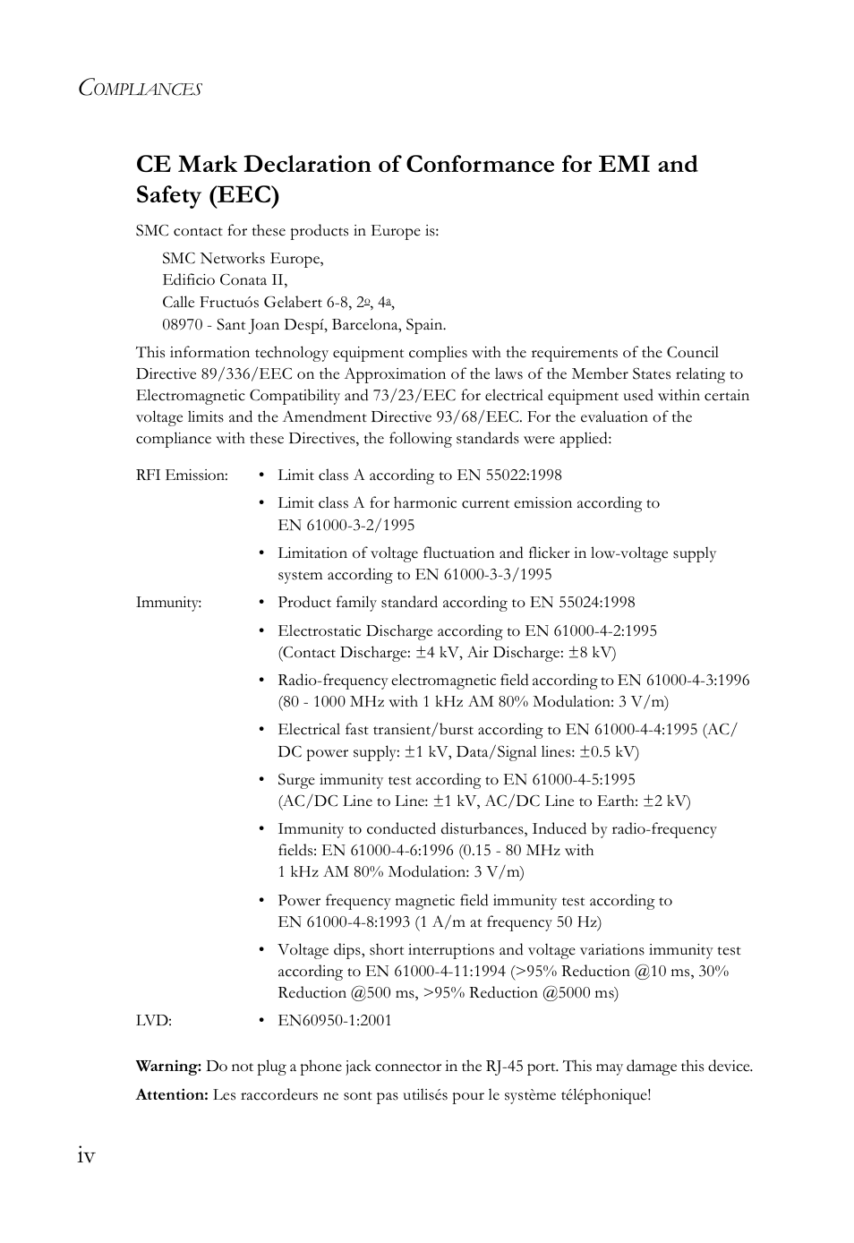 SMC Networks 10G User Manual | Page 8 / 80