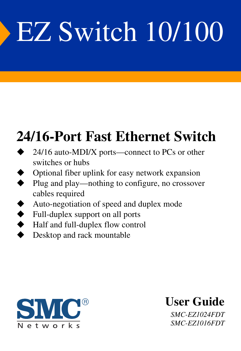 SMC Networks 24/16 User Manual | 31 pages