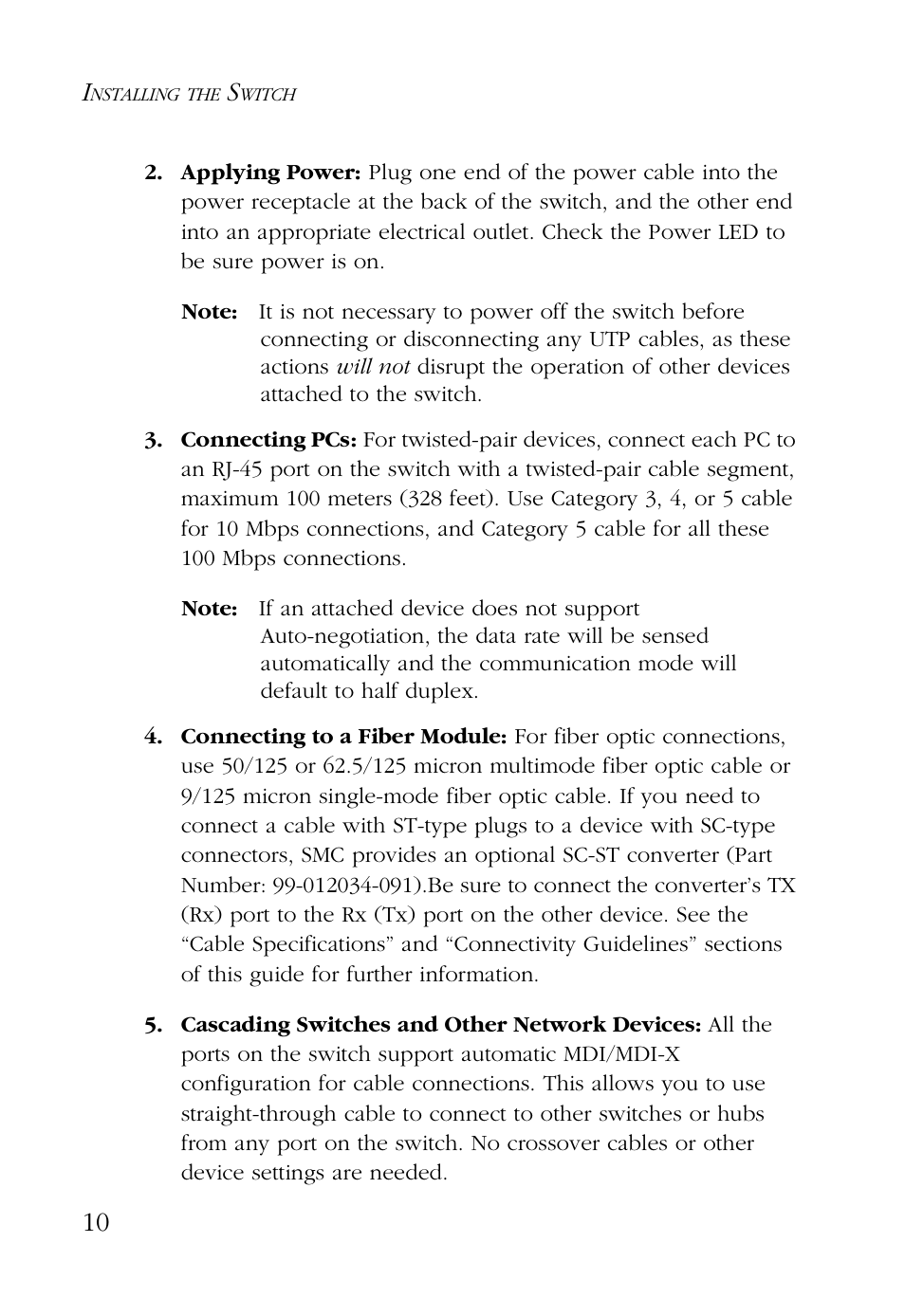 SMC Networks 24/16 User Manual | Page 21 / 31