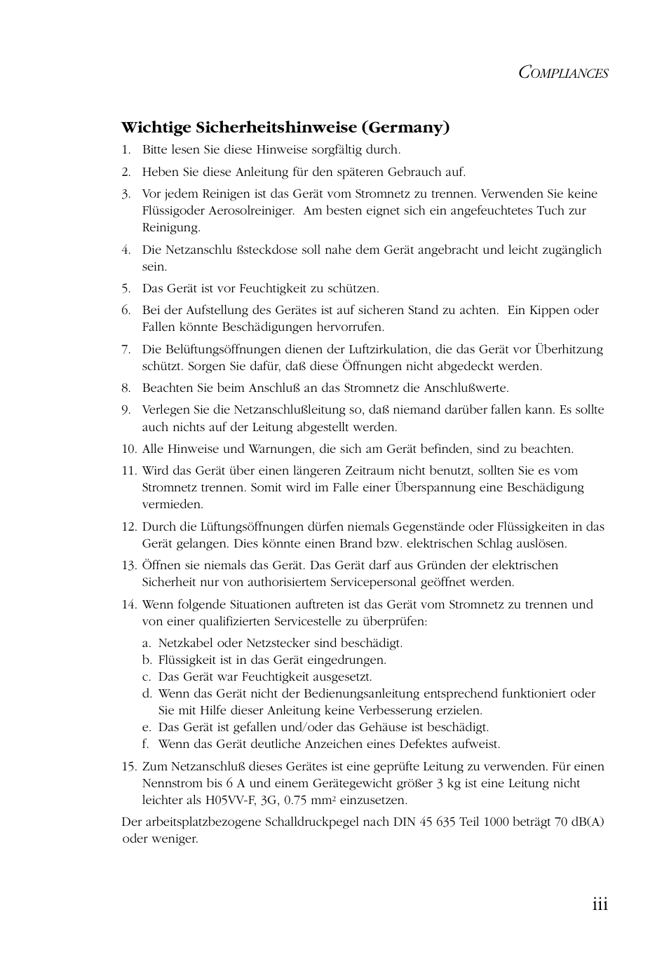Wichtige sicherheitshinweise (germany) | SMC Networks 24/16 User Manual | Page 8 / 31