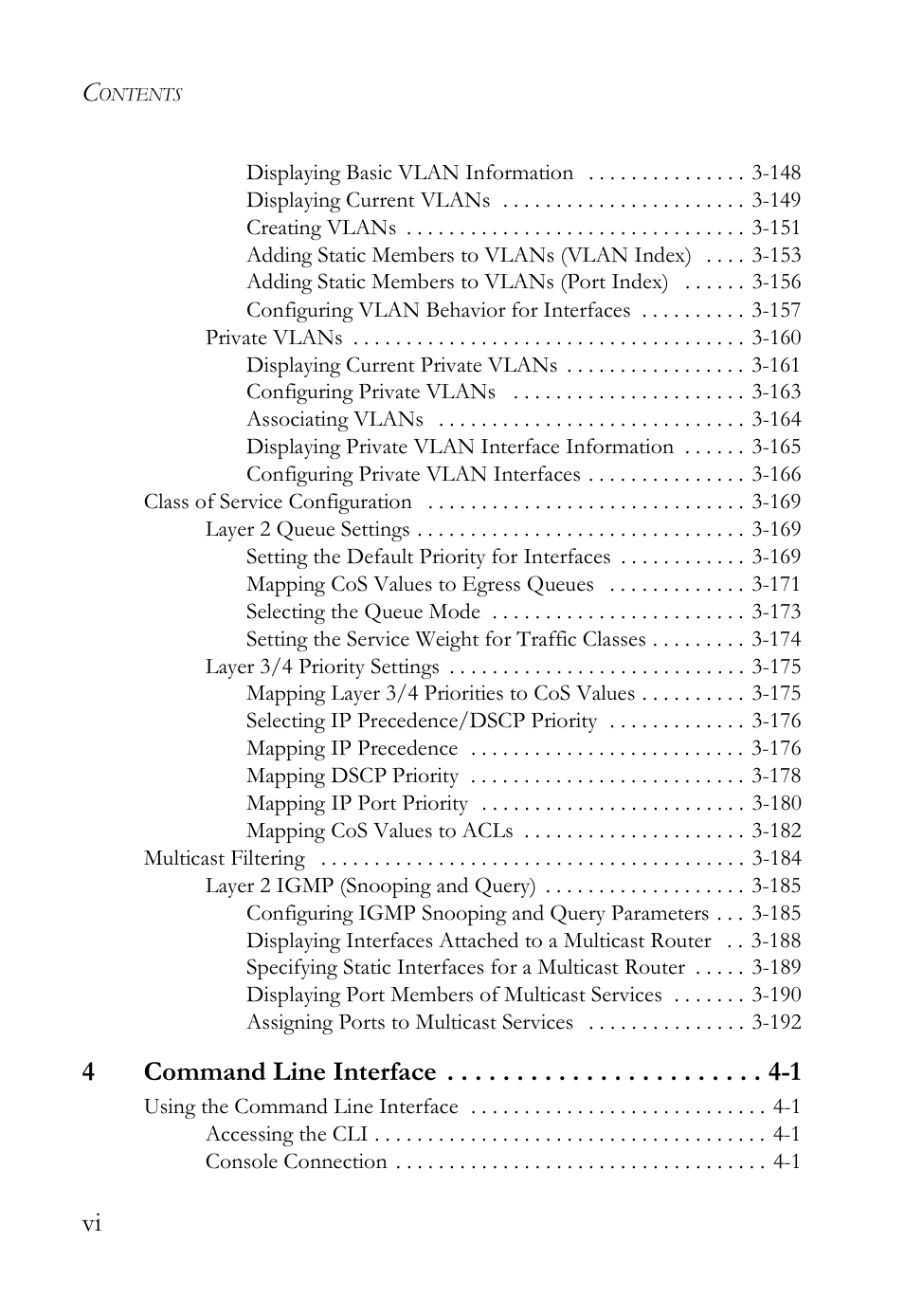 4command line interface -1 | SMC Networks SMC TigerStack IV SMC6224M User Manual | Page 10 / 522