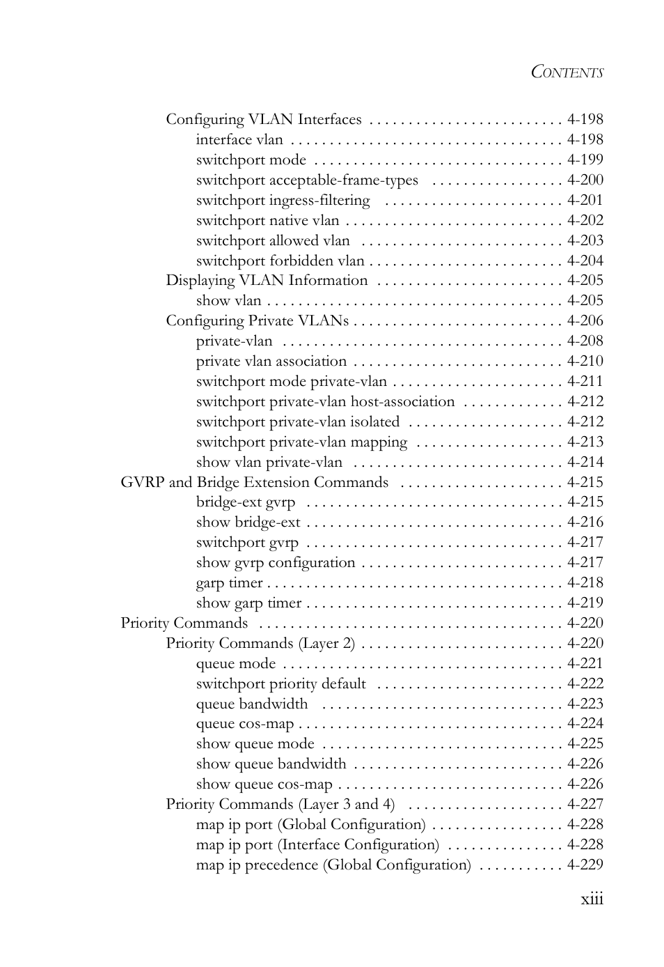 Xiii | SMC Networks SMC TigerStack IV SMC6224M User Manual | Page 17 / 522