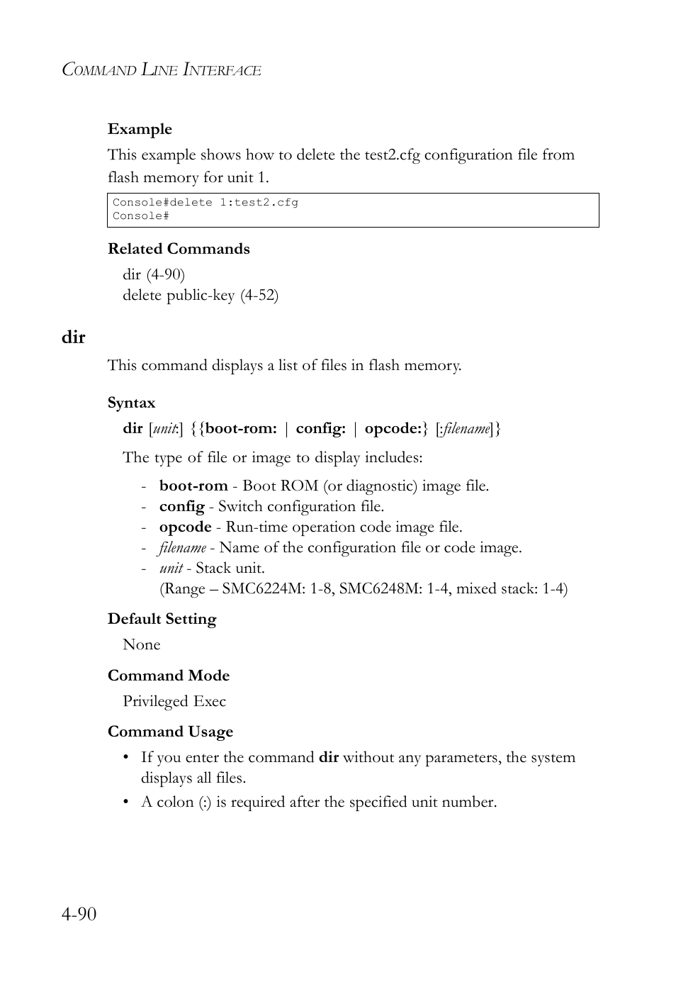 Dir -90 | SMC Networks SMC TigerStack IV SMC6224M User Manual | Page 338 / 522