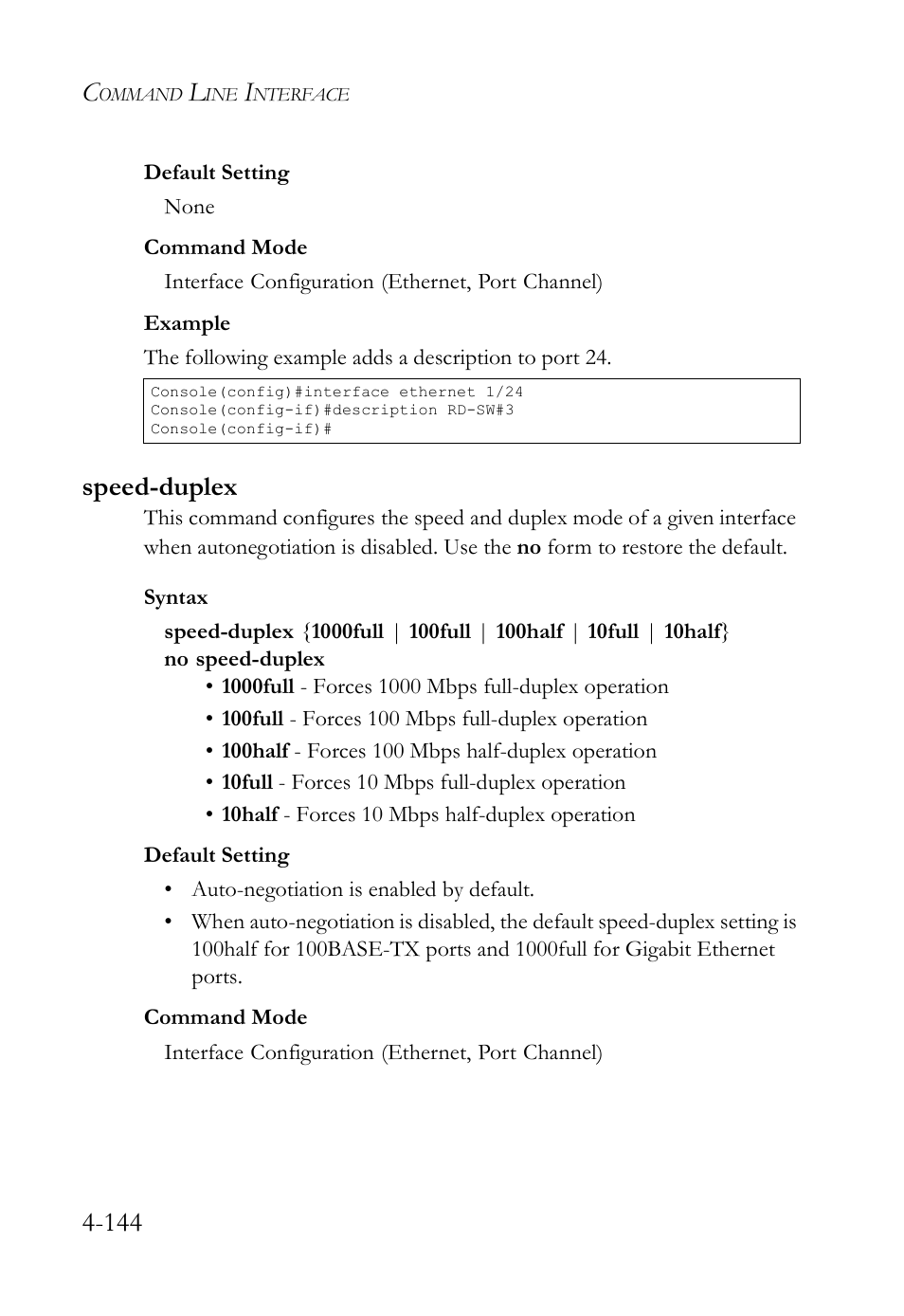 Speed-duplex, Speed-duplex -144 | SMC Networks SMC TigerStack IV SMC6224M User Manual | Page 392 / 522