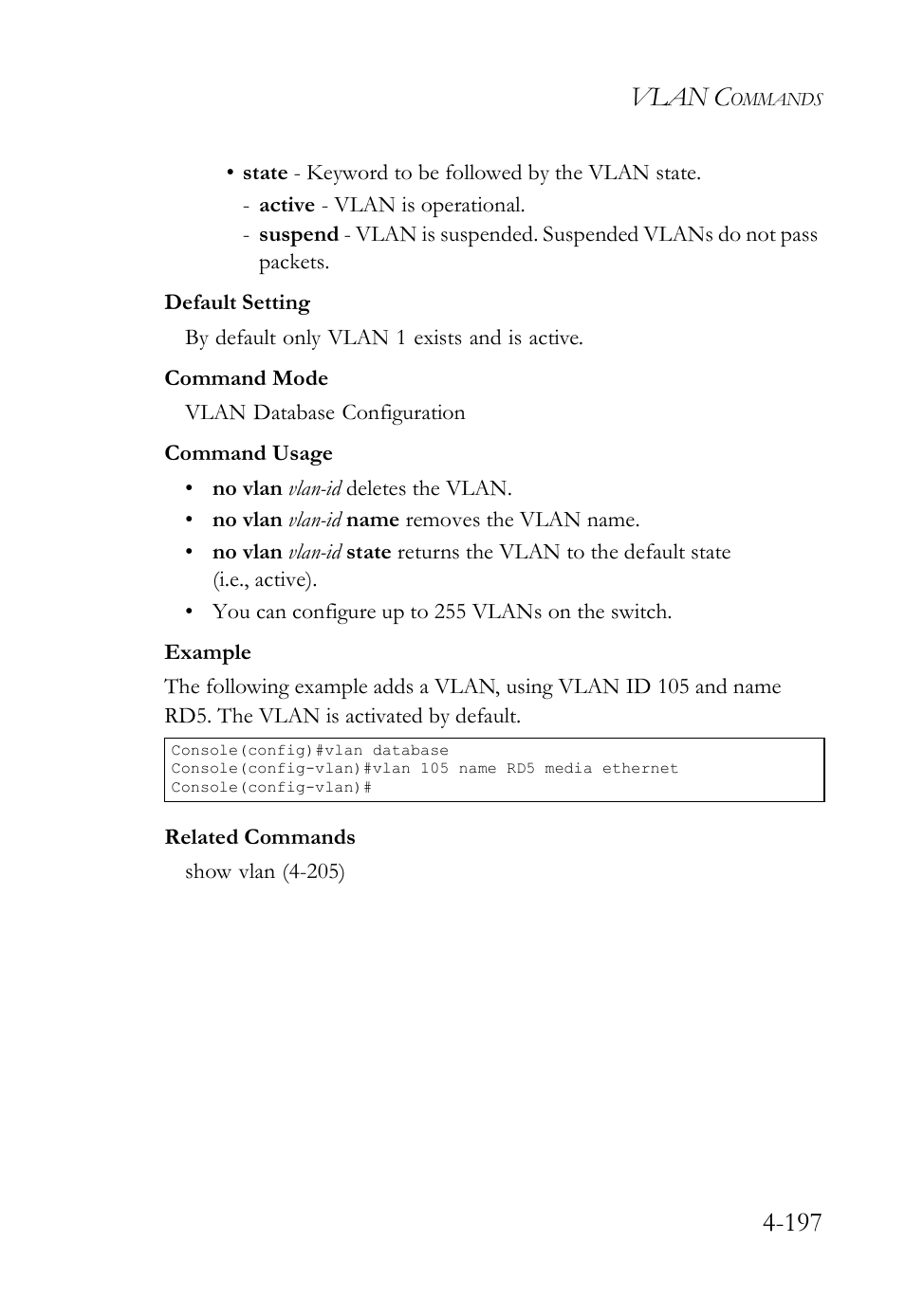 Vlan c | SMC Networks SMC TigerStack IV SMC6224M User Manual | Page 445 / 522
