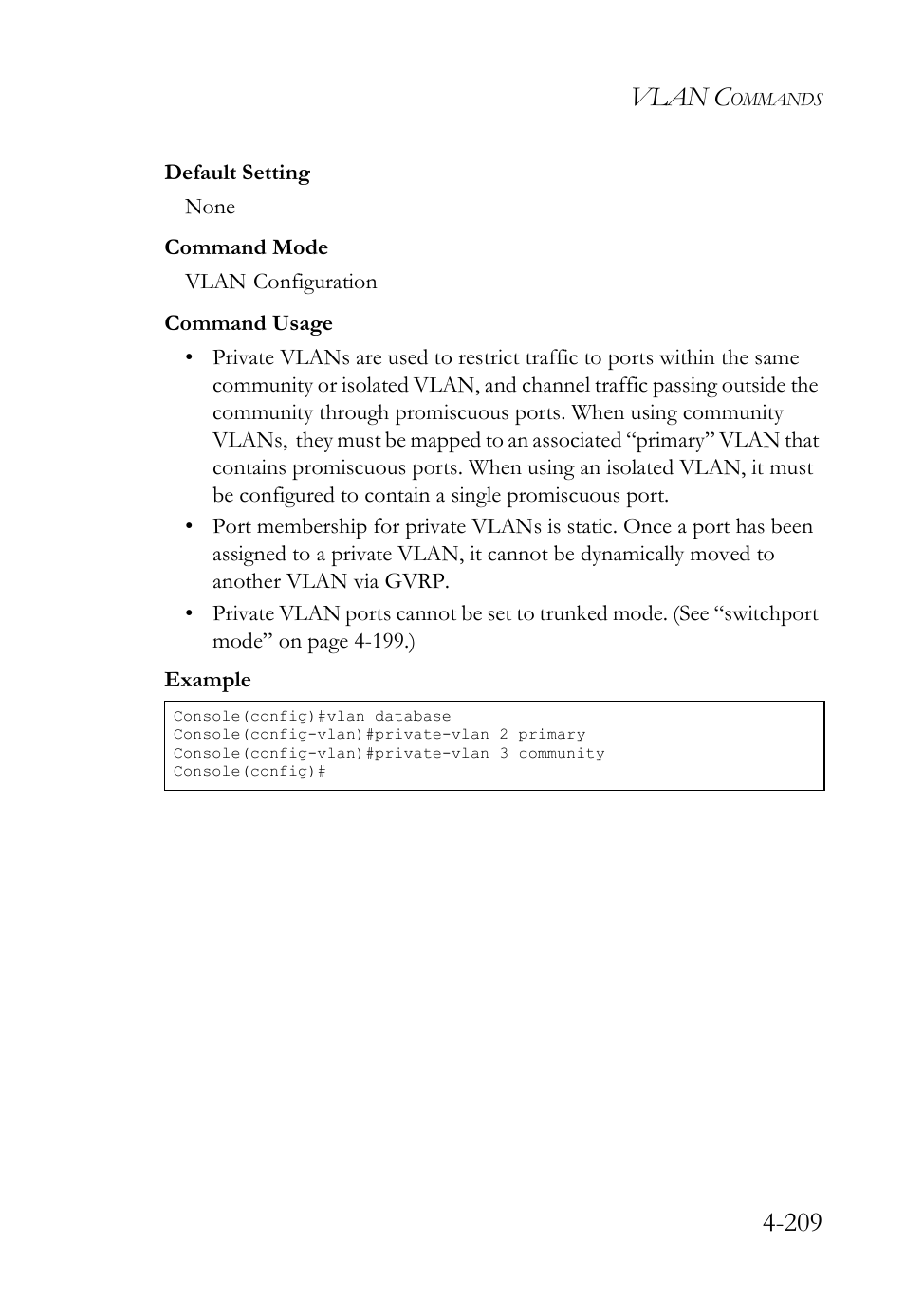 Vlan c | SMC Networks SMC TigerStack IV SMC6224M User Manual | Page 457 / 522