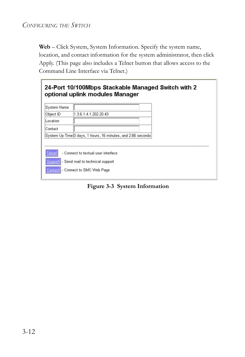 Figure 3-3, System information -12 | SMC Networks SMC TigerStack IV SMC6224M User Manual | Page 66 / 522