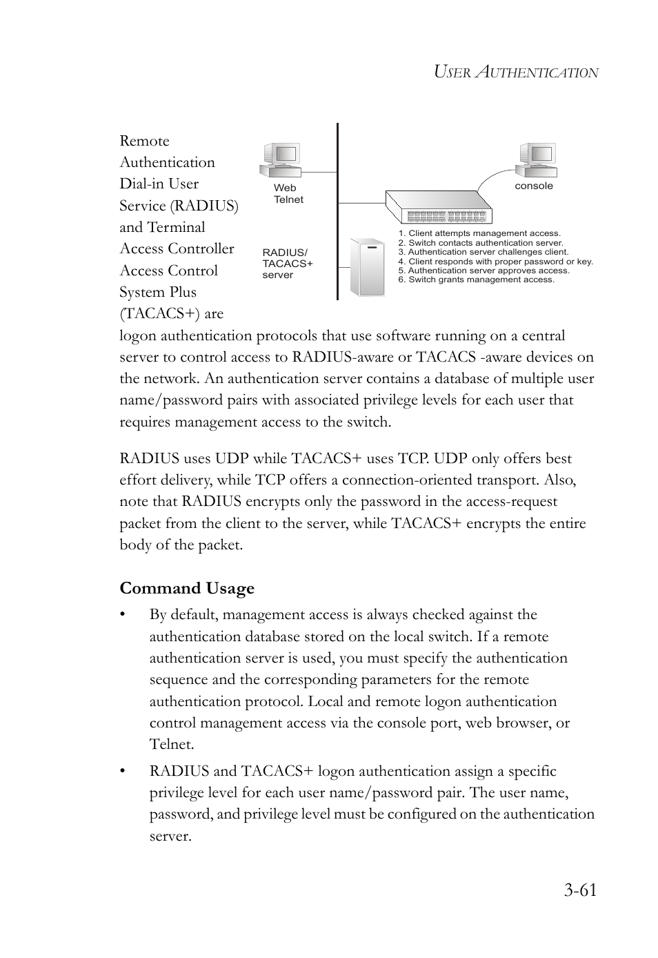Command usage | SMC Networks SMC TigerStack 1000 SMC8748M User Manual | Page 117 / 592
