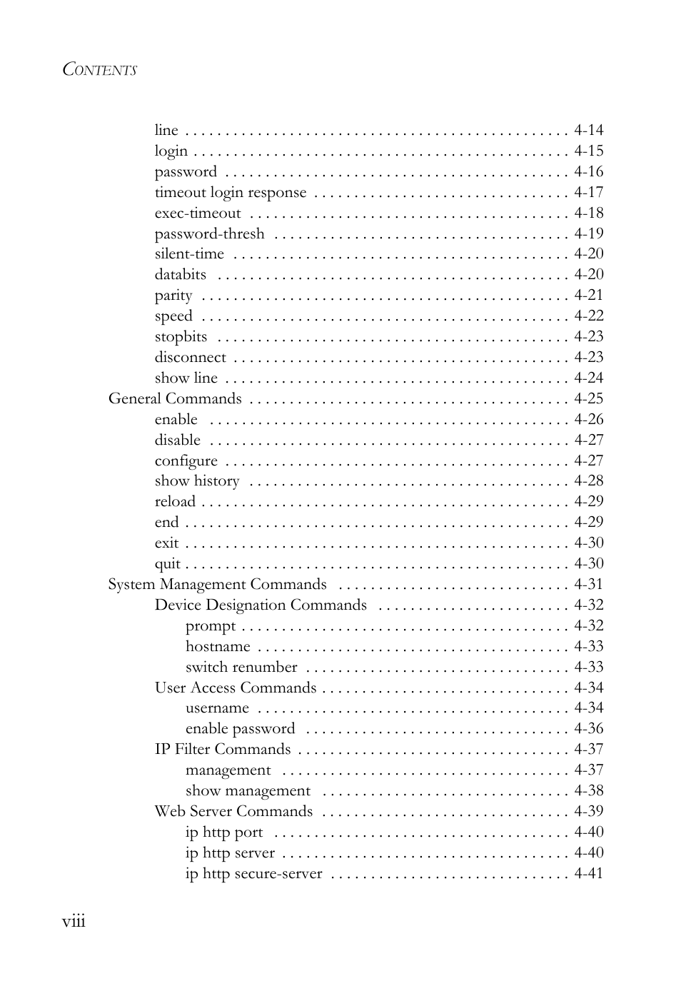 Viii | SMC Networks SMC TigerStack 1000 SMC8748M User Manual | Page 14 / 592