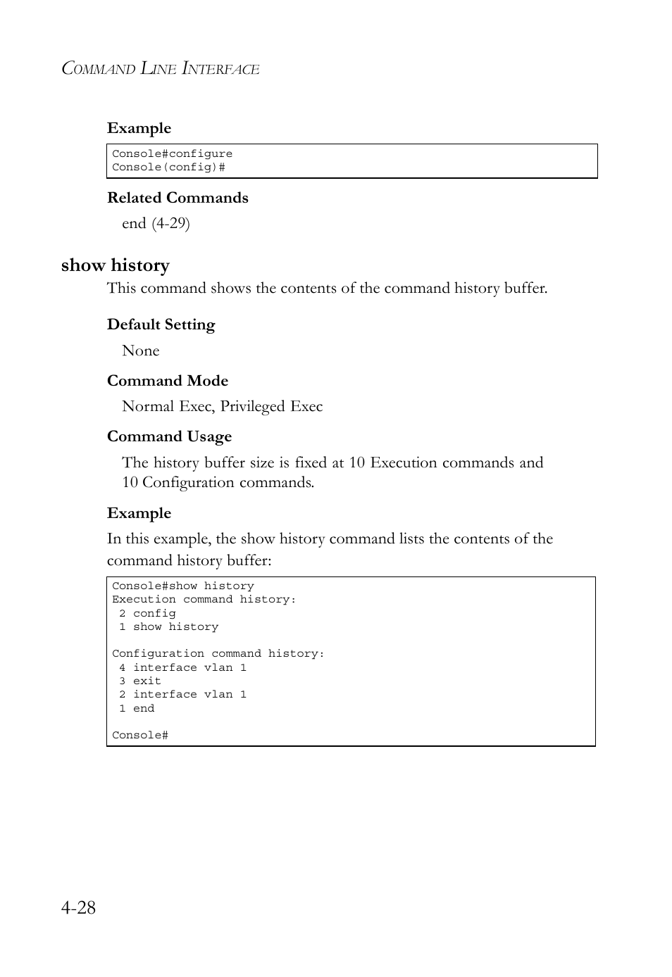 Show history, Show history -28 | SMC Networks SMC TigerStack 1000 SMC8748M User Manual | Page 300 / 592