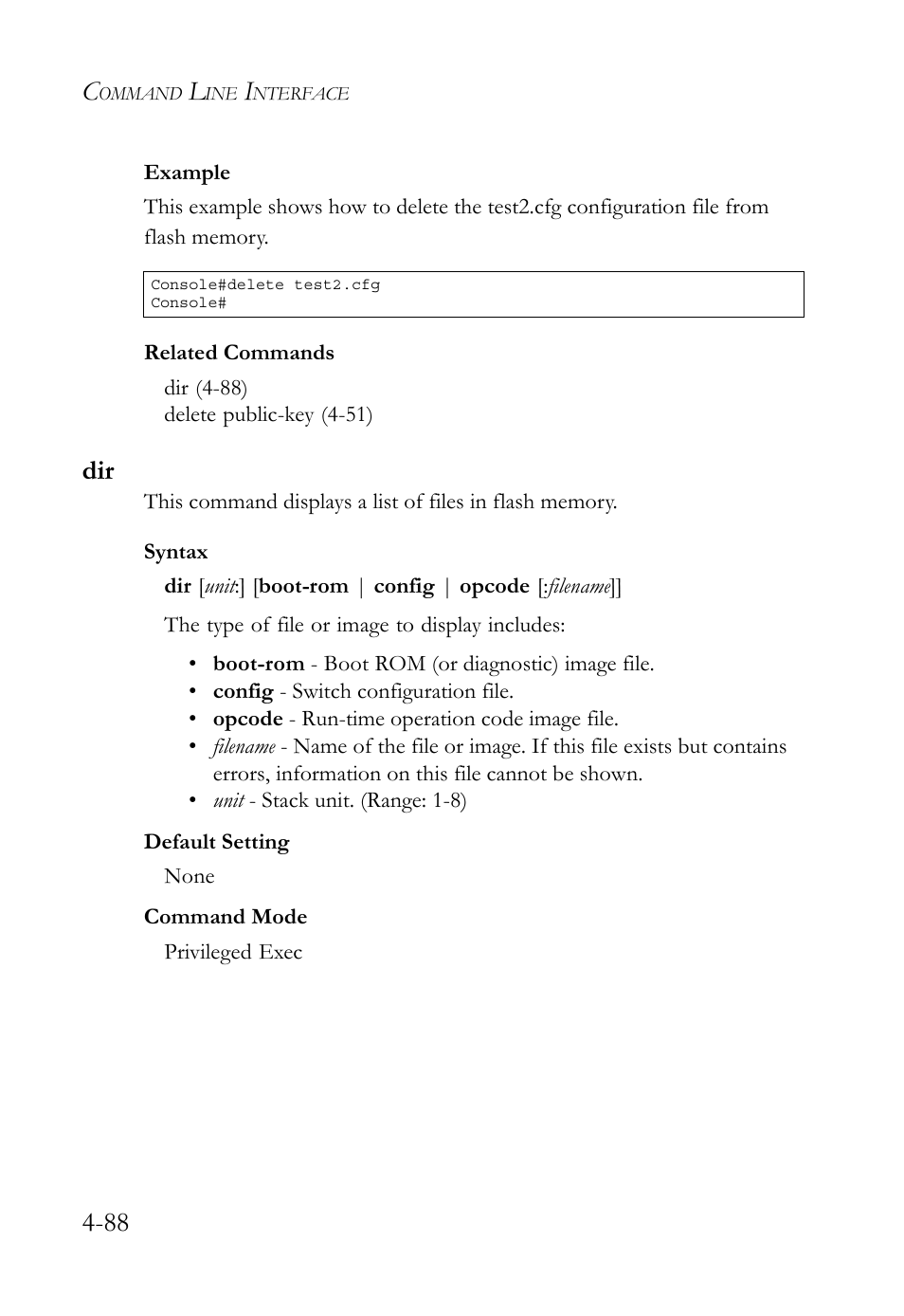 Dir -88 | SMC Networks SMC TigerStack 1000 SMC8748M User Manual | Page 360 / 592