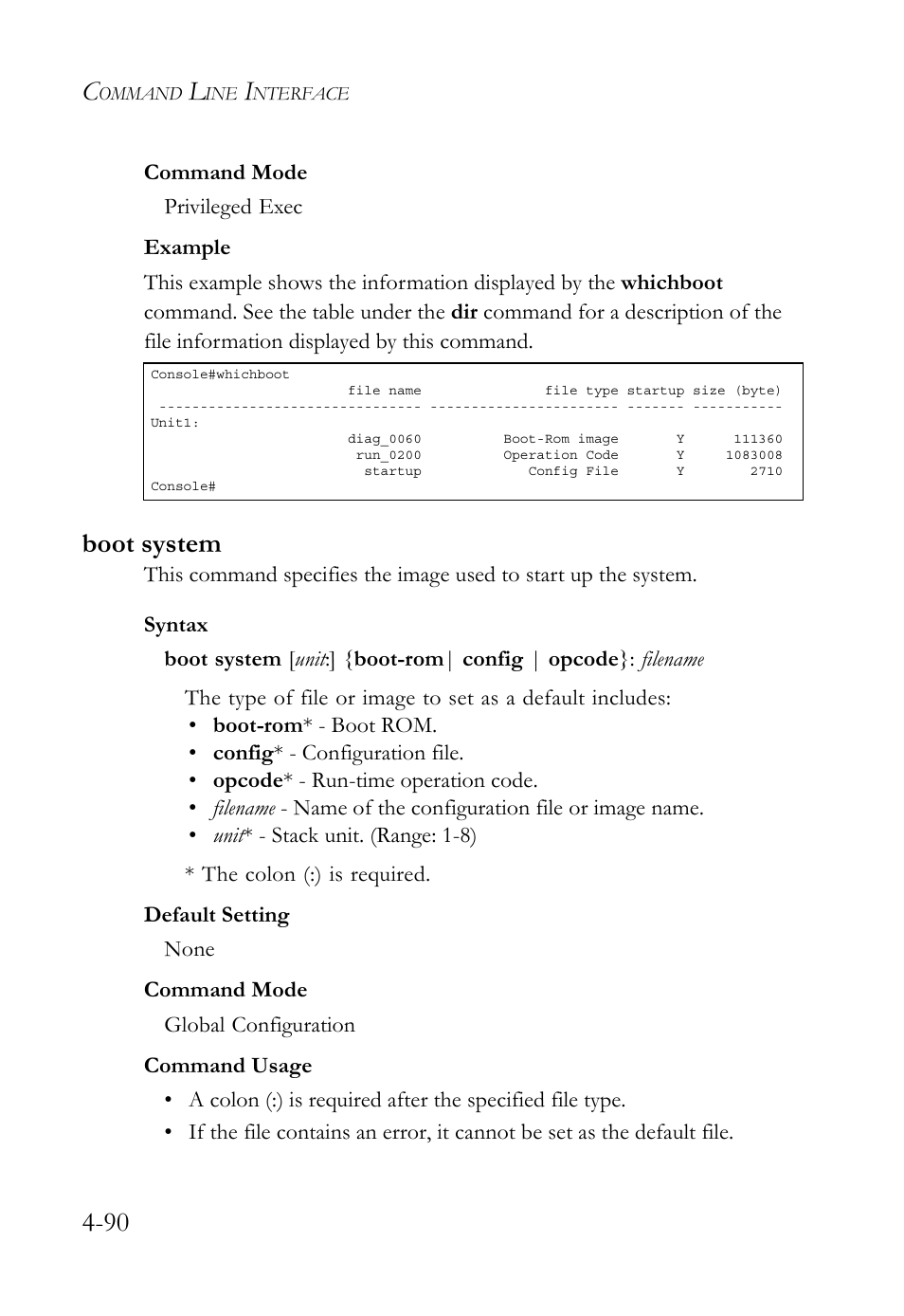 Boot system, Boot system -90 | SMC Networks SMC TigerStack 1000 SMC8748M User Manual | Page 362 / 592