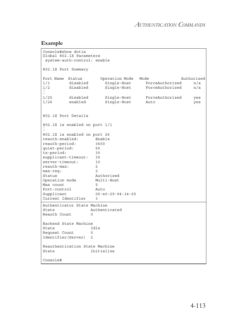 Example | SMC Networks SMC TigerStack 1000 SMC8748M User Manual | Page 385 / 592
