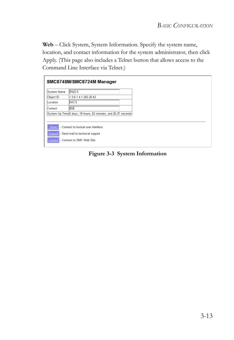 Figure 3-3, System information -13 | SMC Networks SMC TigerStack 1000 SMC8748M User Manual | Page 69 / 592